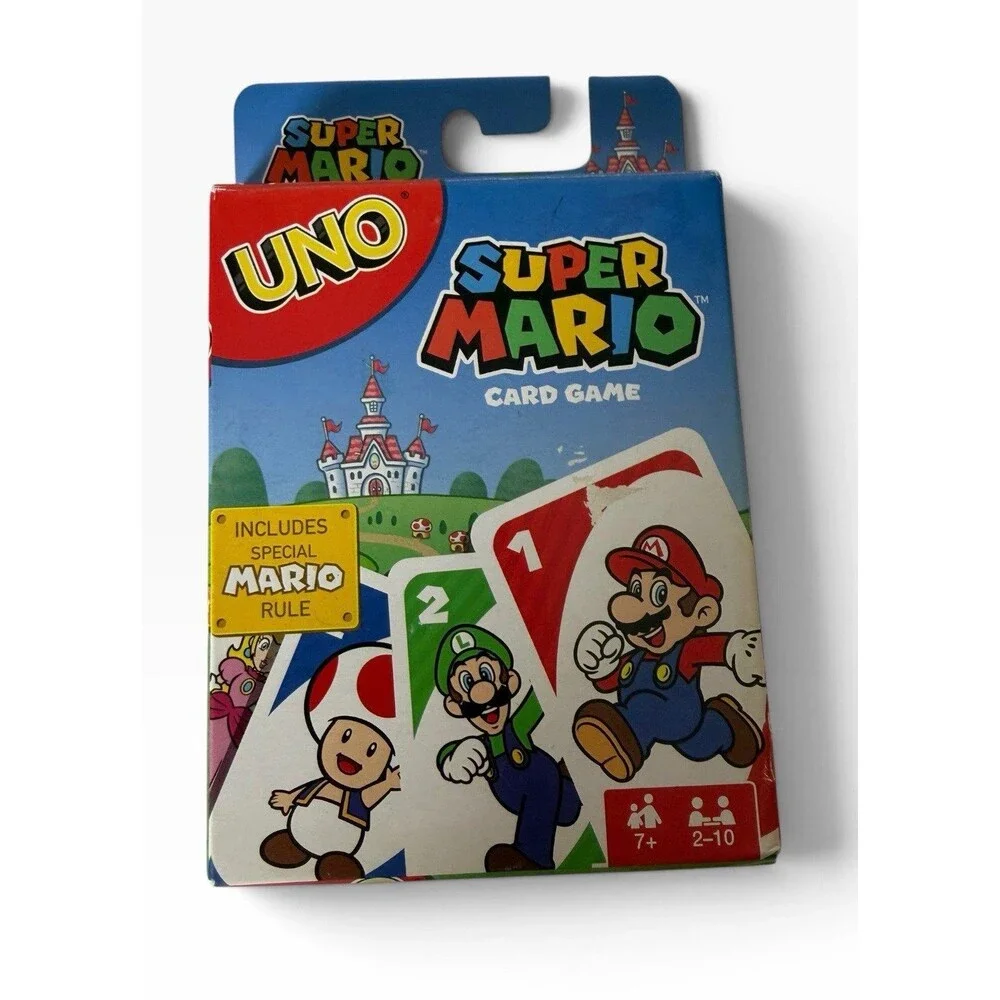 Super Mario UNO Card Game by Mattel Sealed Cards